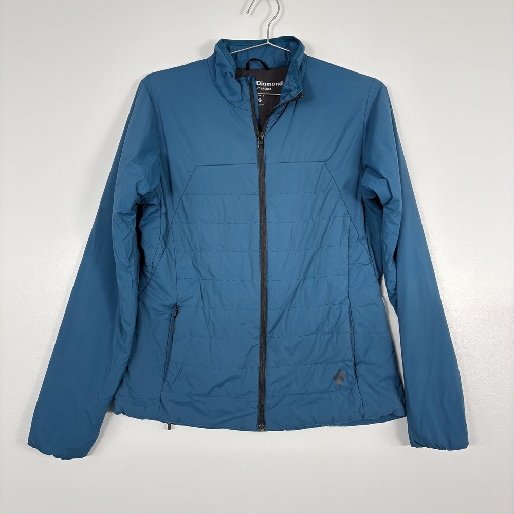 Black Diamond‎ Jacket Womens Large Blue First Light Insulated Quilted Hiking